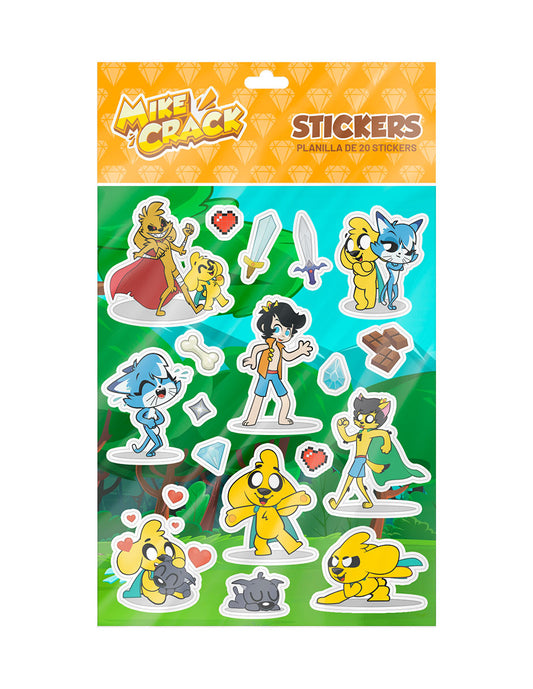 Planilla con 20 Stickers